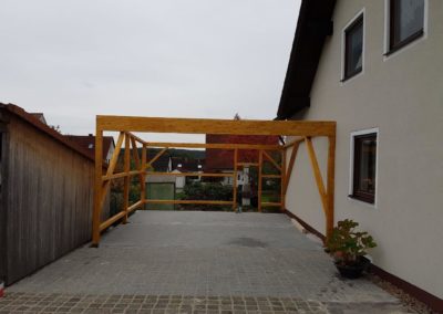 Bild Carport Grundgerüst