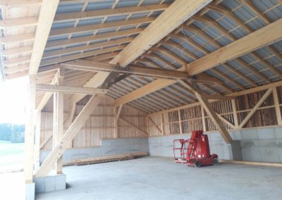 Darstellung eines Hallenbaus aus Holz 4